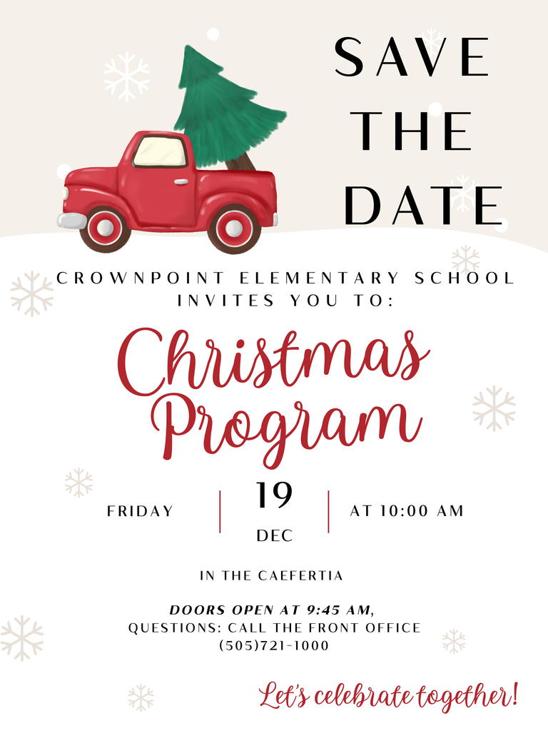 Flyer for Winter Program