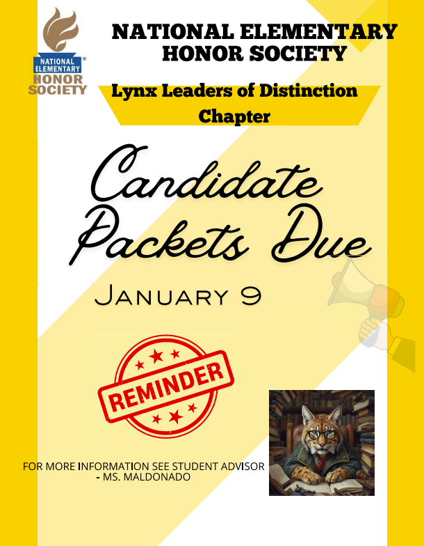 NEHS Packets DUE 1/9/26