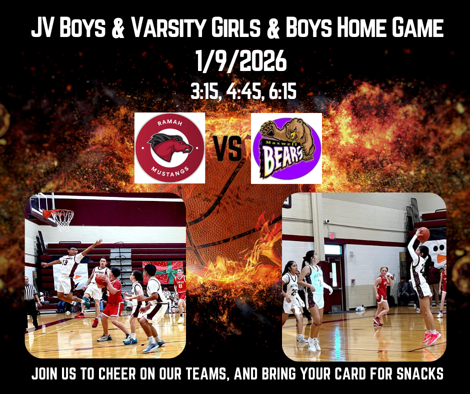 JV Boys and Varsity Girls and Boys Home Basketball Games starting at 3:15.