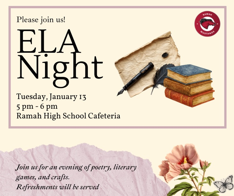 Join us for ELA Night.
