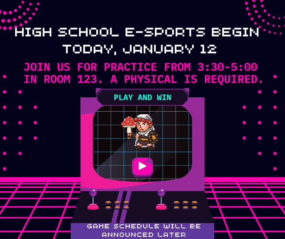 Esports starts January 12