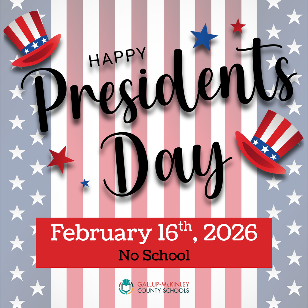 President's day. no school feb 16th