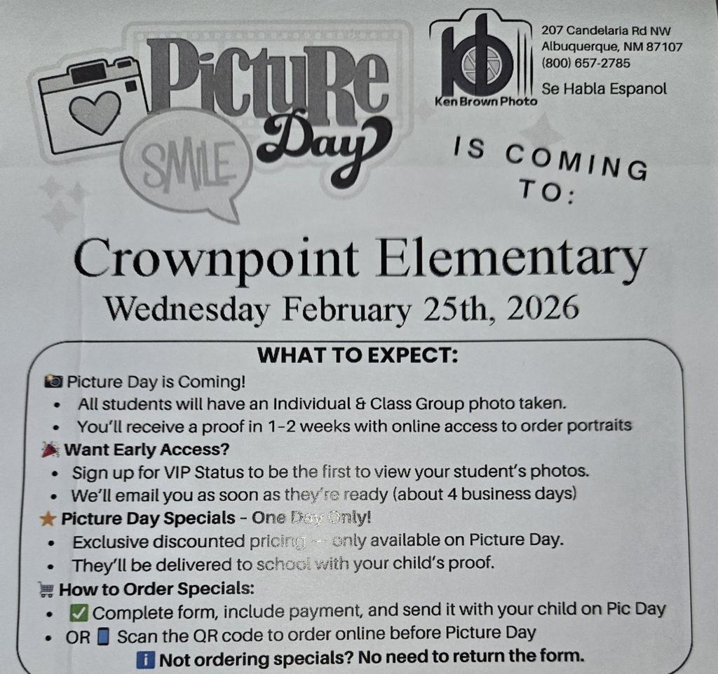 Picture Day Announcement