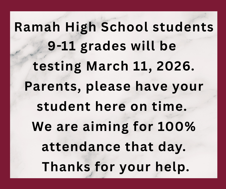 9-11 grades testing march 11 all day
