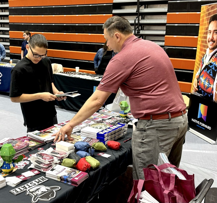 Juniors at the College Fair.