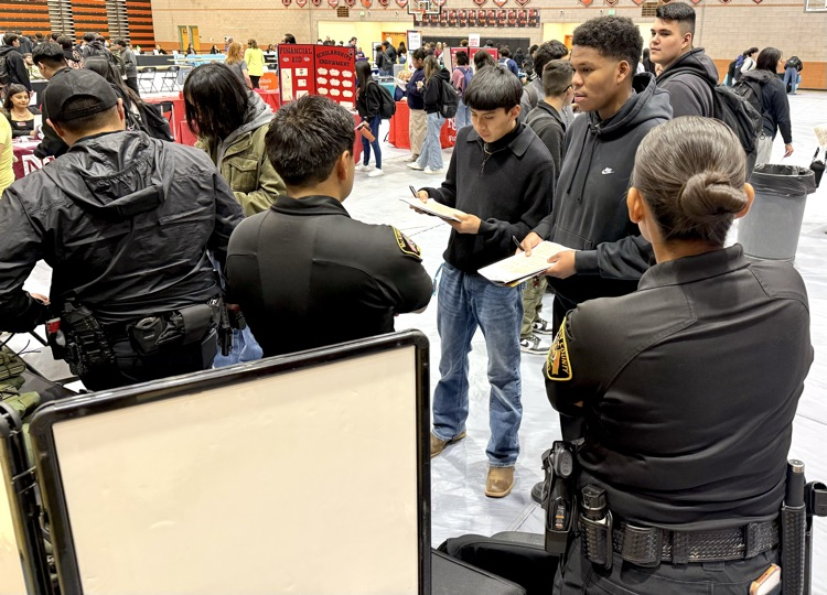 Juniors at the College Fair.