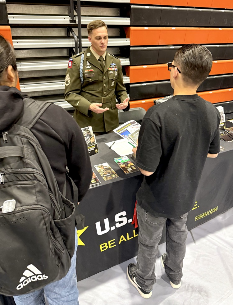 Juniors at the College Fair.