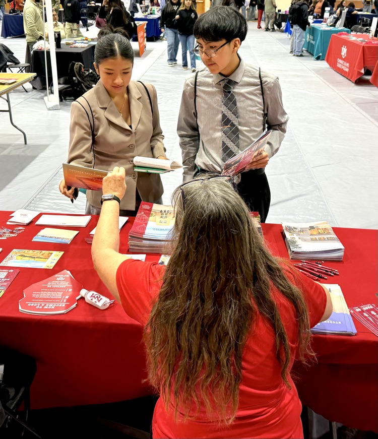 Juniors at the College Fair.