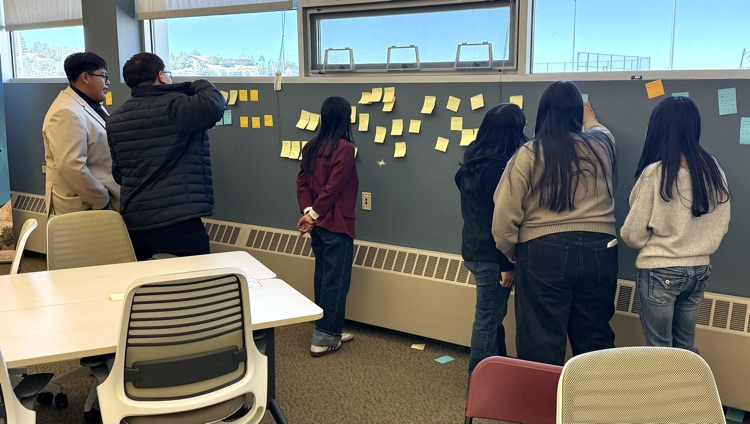Interns at Central Office. 