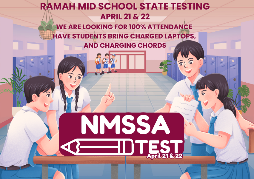 NMSSA test April 21 & 22
