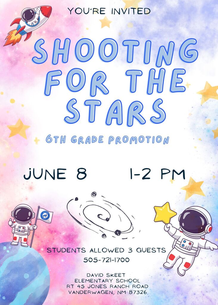 6th Grade Promotion 1-2 PM, June 8