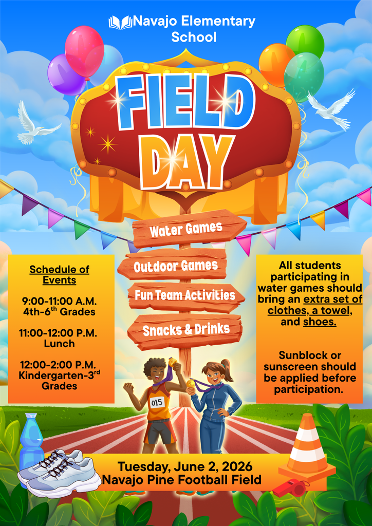 Navajo Elementary Field Day Flyer 