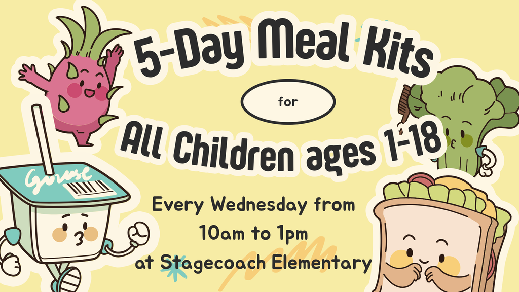5-Day Meal Kits at Stagecoach. Every Wednesday from 10am to 1pm.
