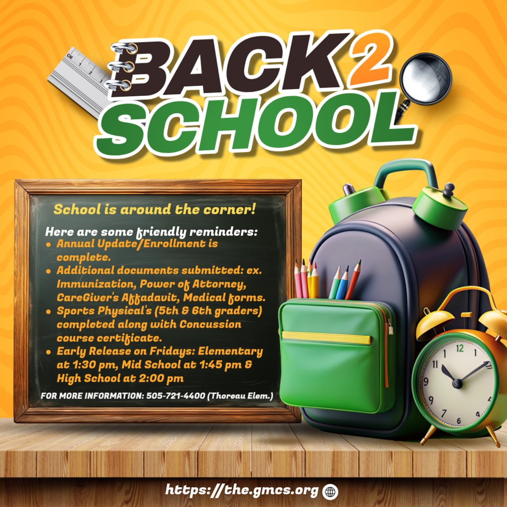 Back to school reminders