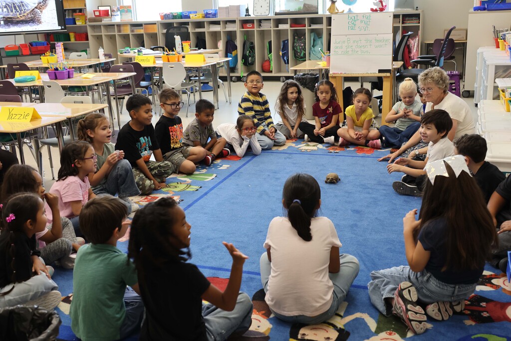 Classroom pictures from the first day of school