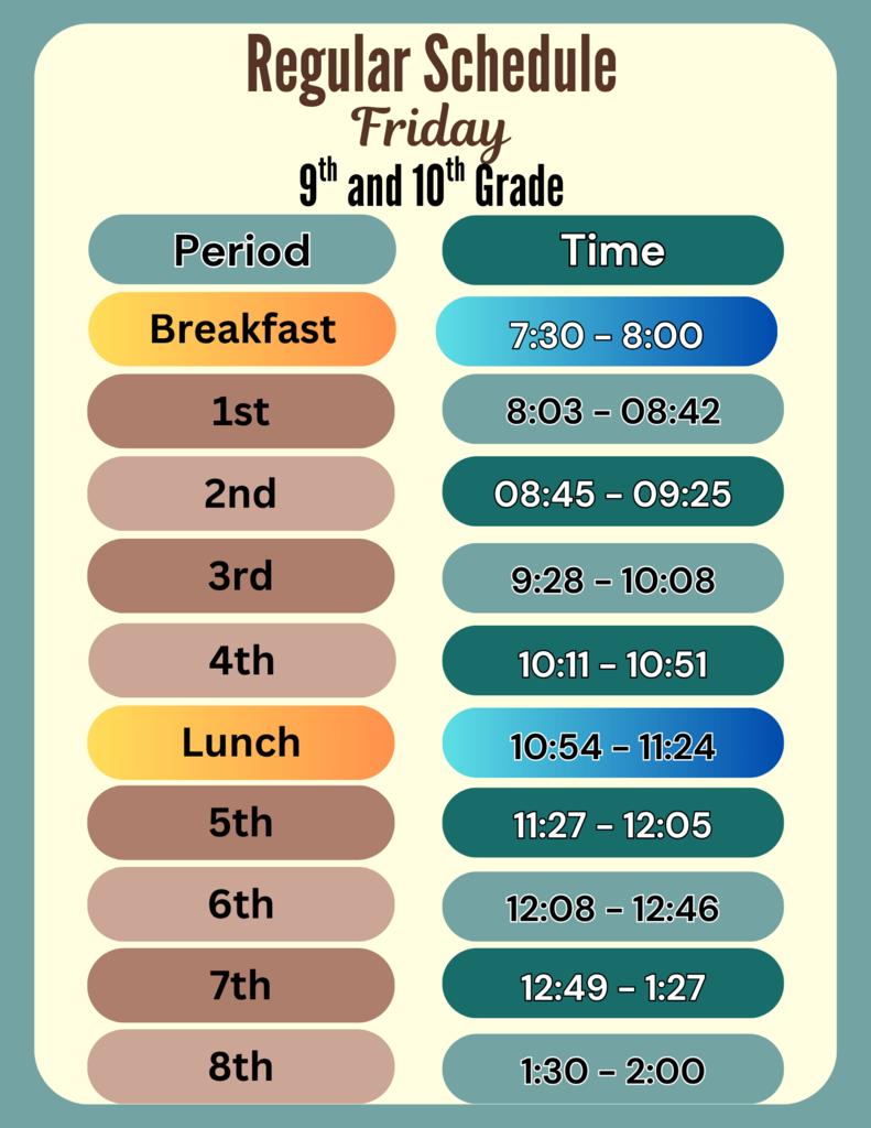 Grade 9-10 Friday