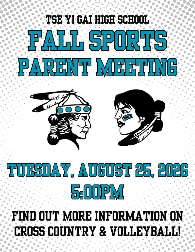 Fall Sports Parent Meeting on Tuesday August 25, 2026 at 5:00pm School Cafeteria
