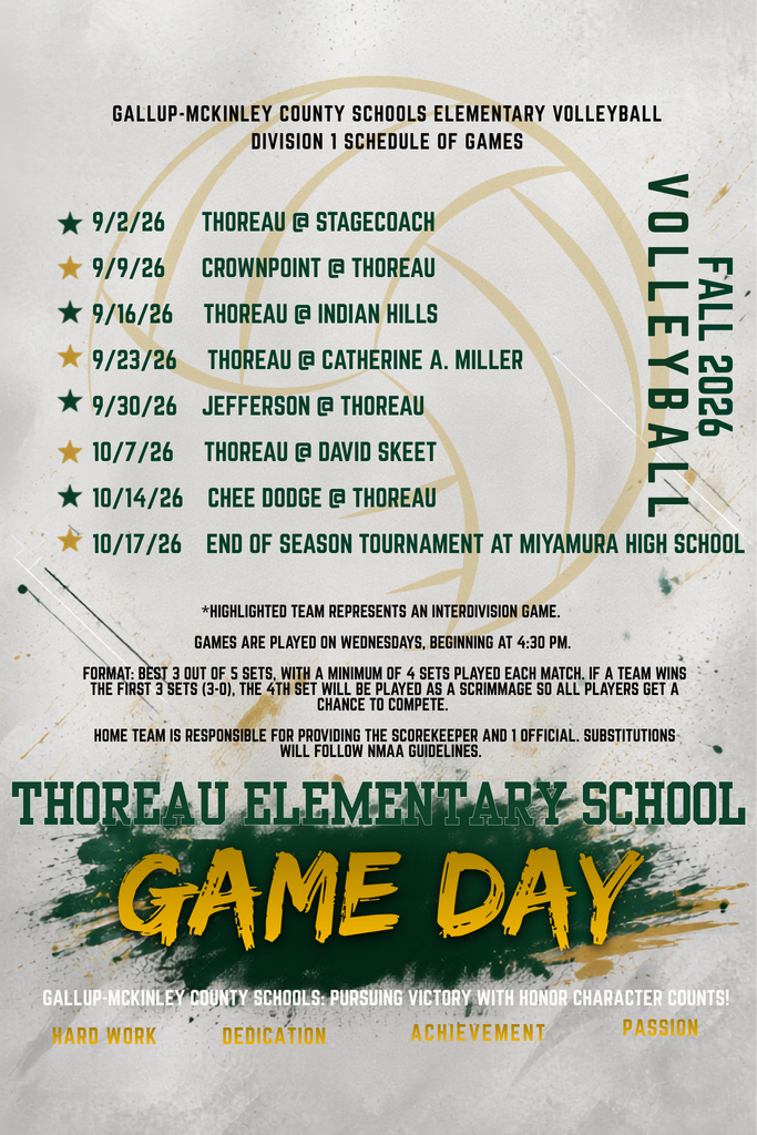 Volleyball schedule