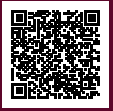 A black-and-white QR code with three small squares on the upper left, right, and center bottom.