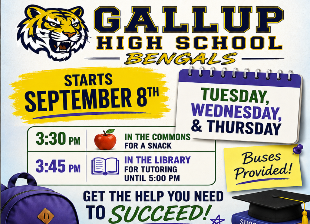 After Hours Academy - Tutoring for students... 3:30-5:00pm. Tuesday, Wednesday and Thursdays.