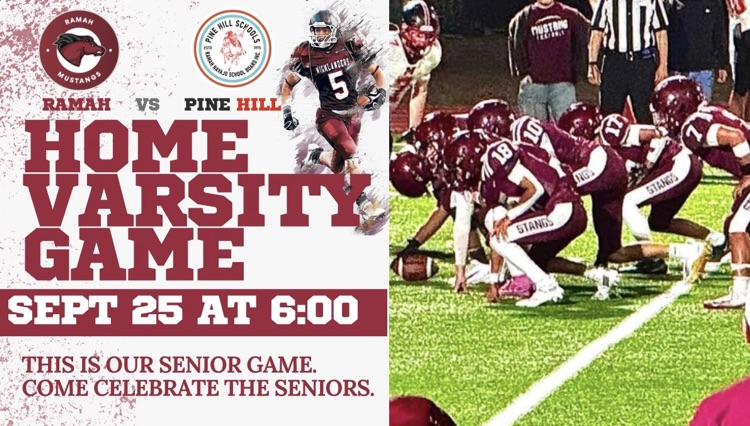 Home Varsity Football Game Sept 25 at 6:00