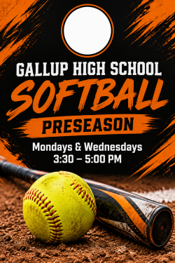 Gallup High School Preseason Softball 