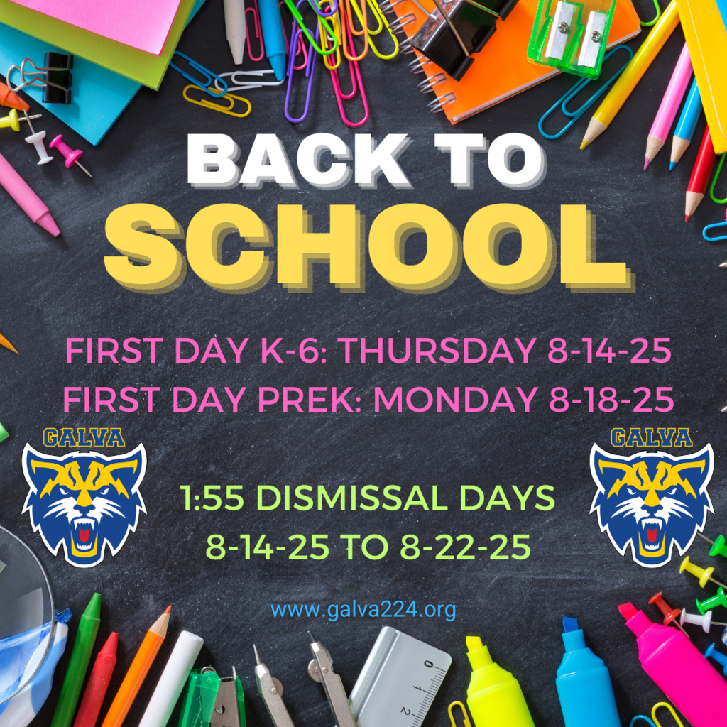 Back to School Dates 25-26