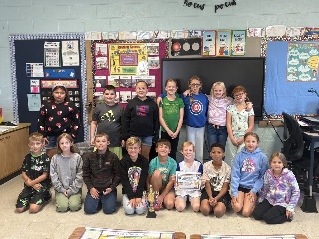 4th grade attendance winners