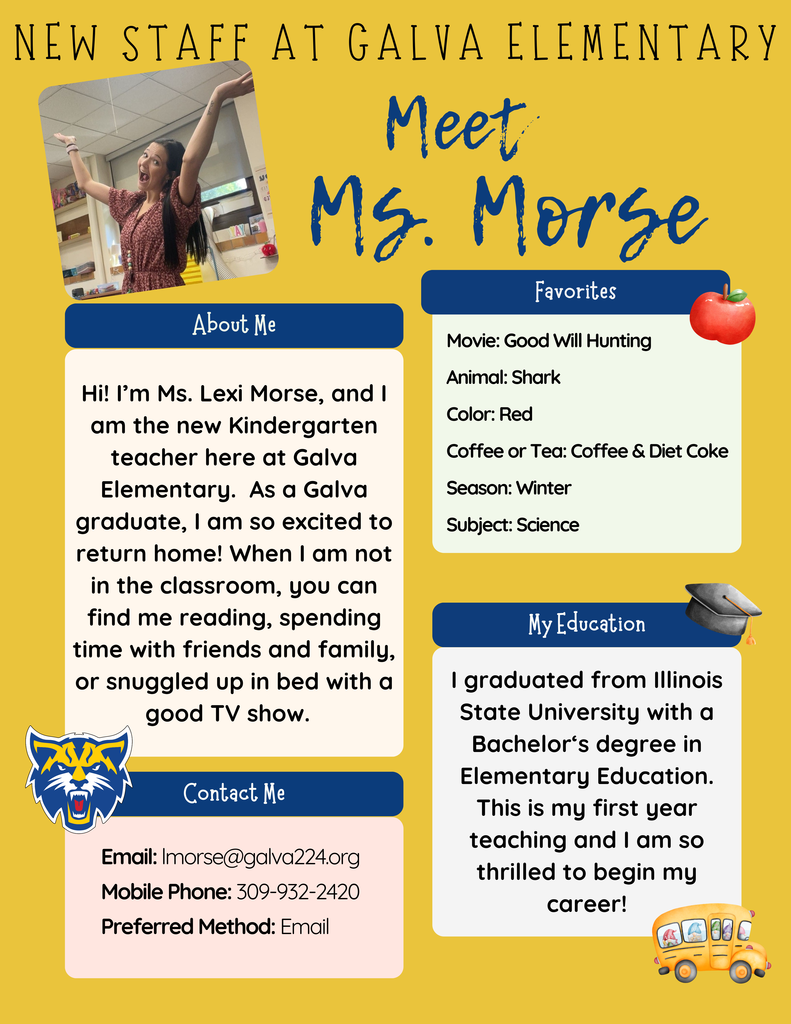 Meet Ms. Morse - Kindergarten Teacher 