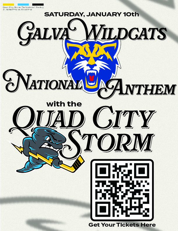 Galva Choir at QC Storm Hockey
