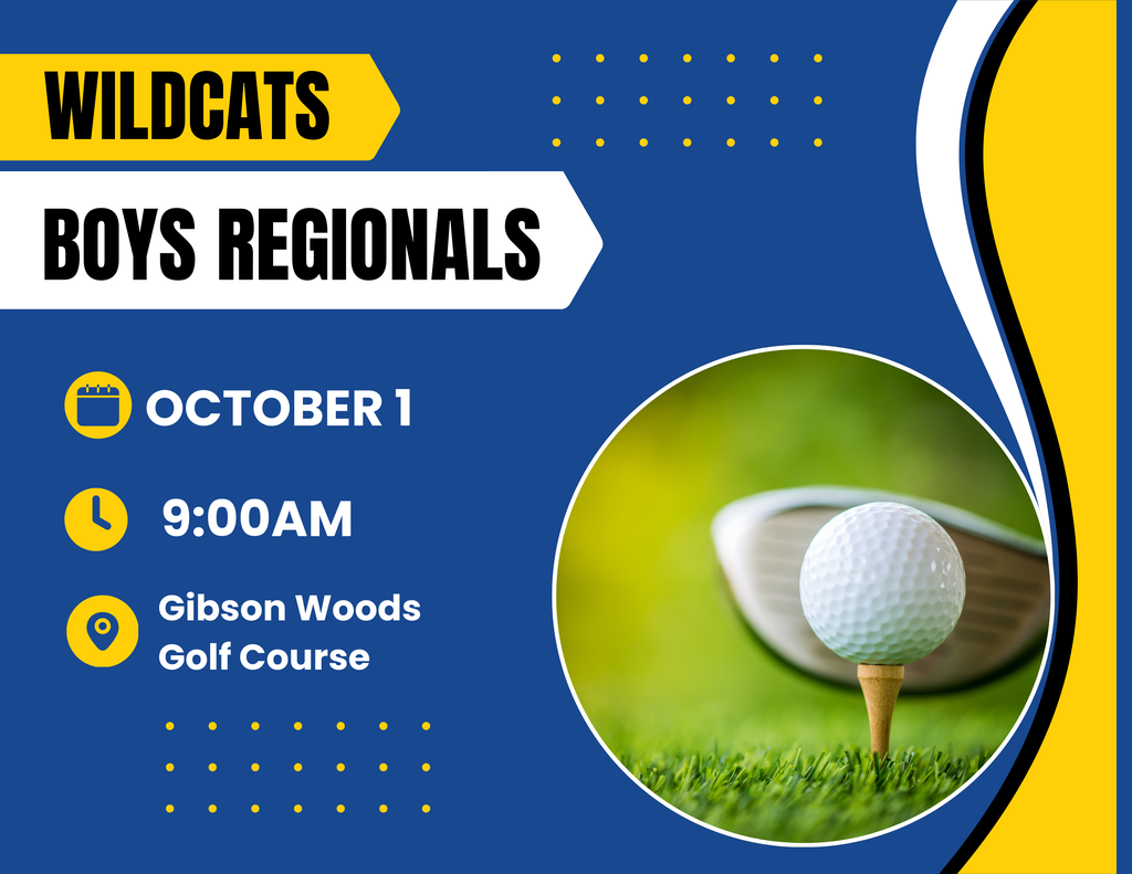 Wildcat Boys Golf Regionals at Gibson Wood GC