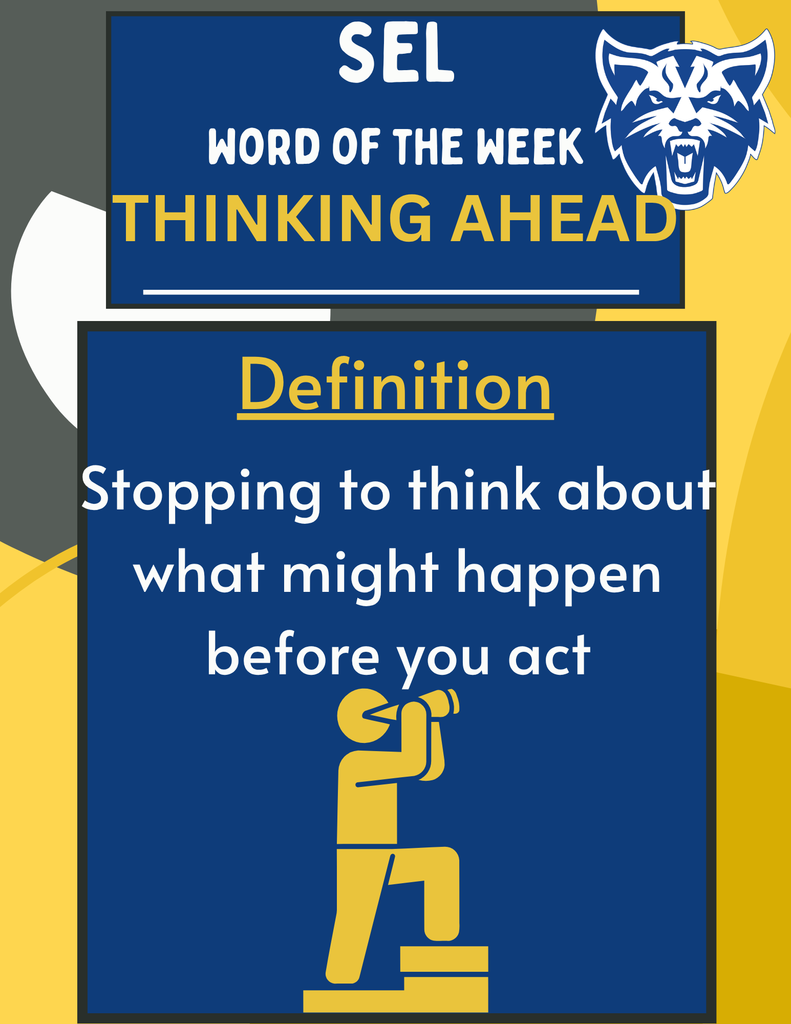 SEL Word of the Week - THINKING AHEAD