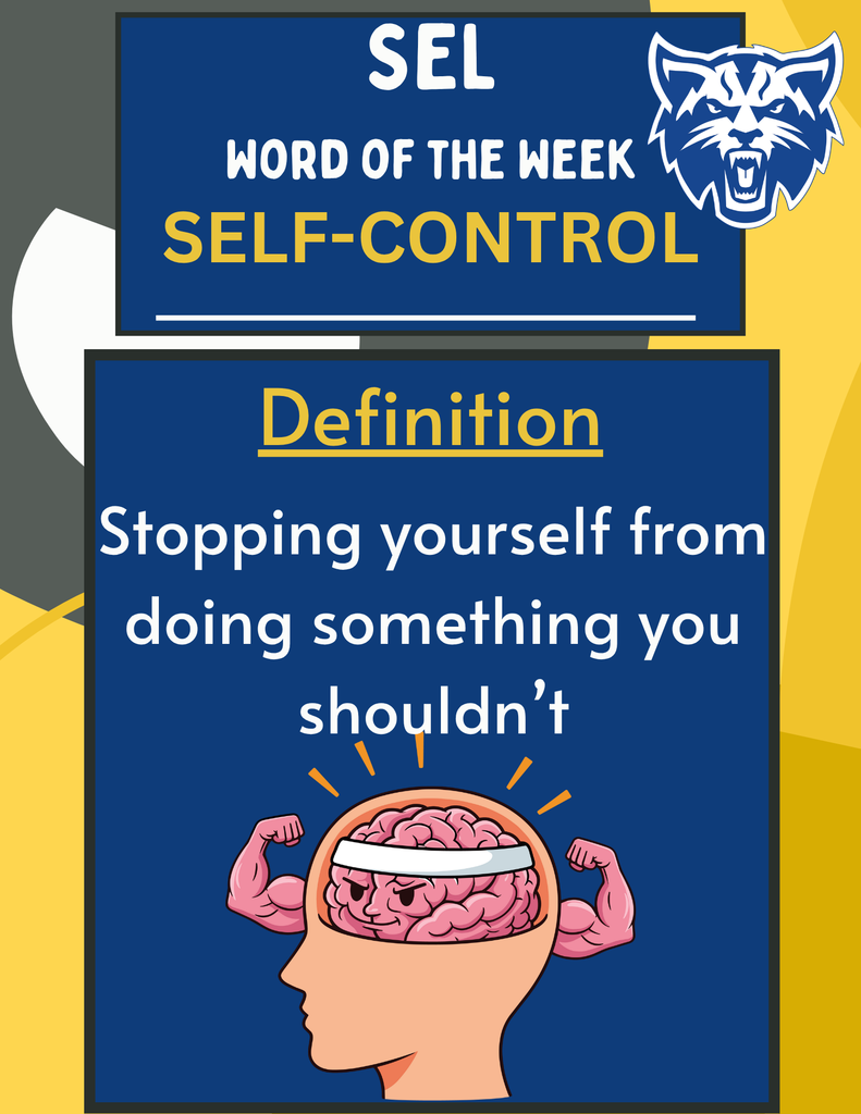 SEL Word of the Week - SELF-CONTROL