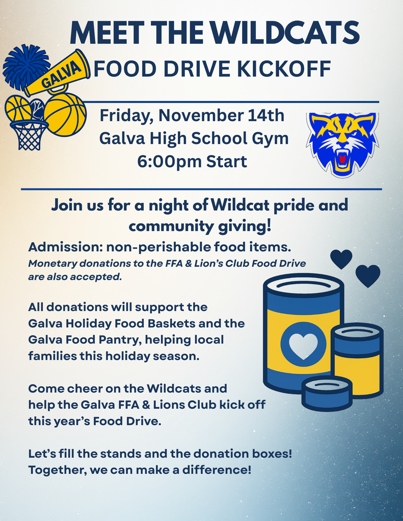 Holiday Food Drive Kickoff at Meet the Wildcats!