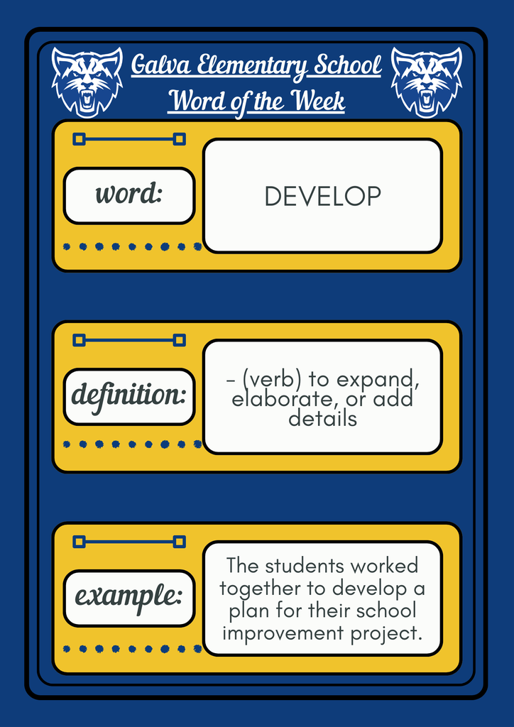 Word of the Week - DEVELOP