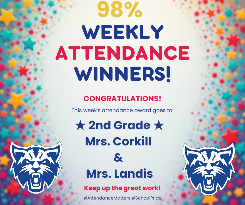 Weekly Attendance Winners - 2nd Grade
