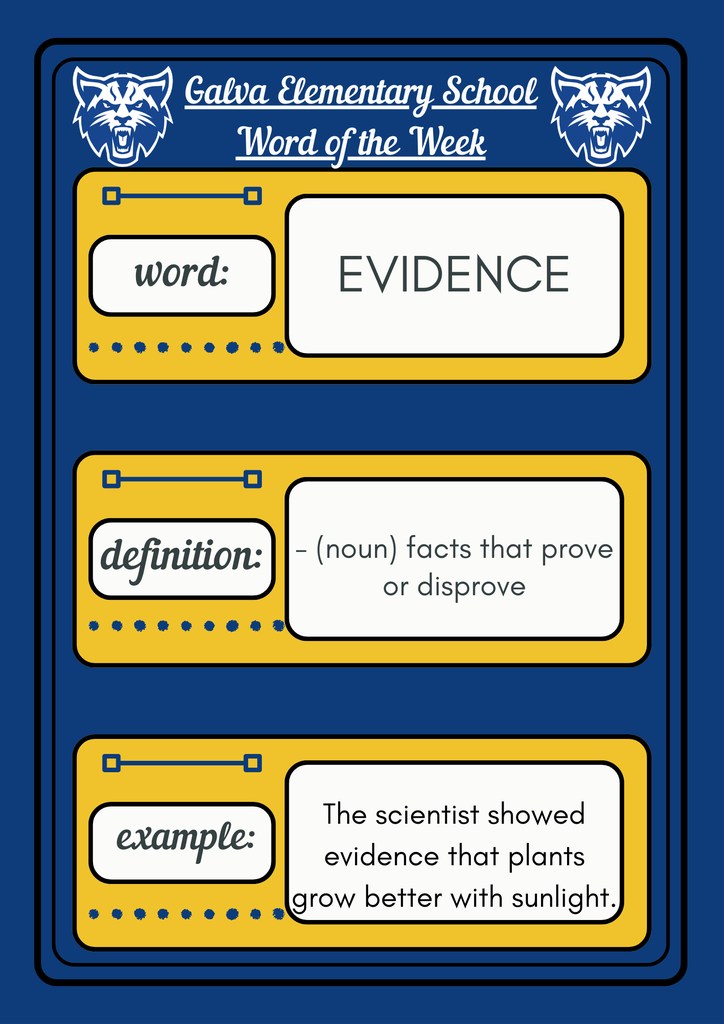 Word of the Week - EVIDENCE