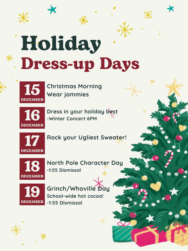 Holiday Dress Up Days