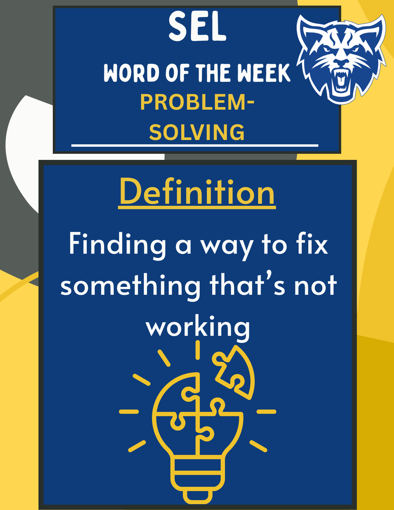 SEL Word of the Week - PROBLEM-SOLVING
