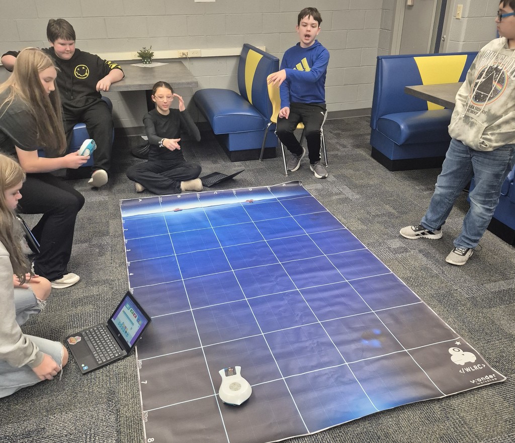 Student working with Finch Robots