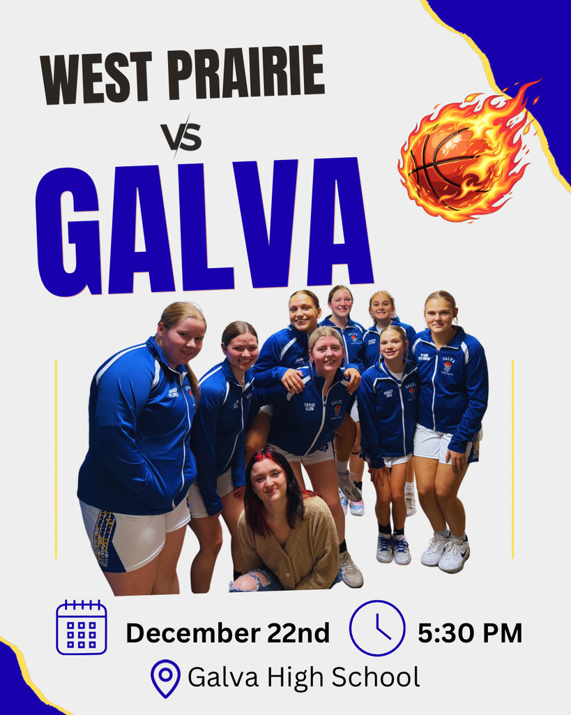 Varsity girls basketball 530 pm at Galva on Dec 22, 2025