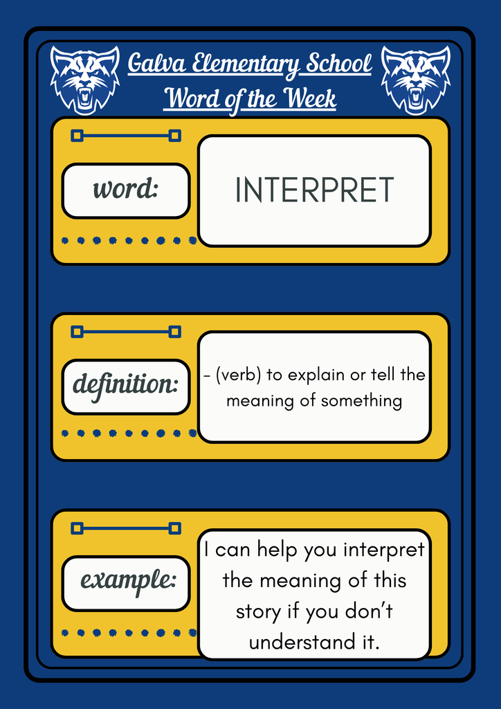 Word of the Week - INTERPRET