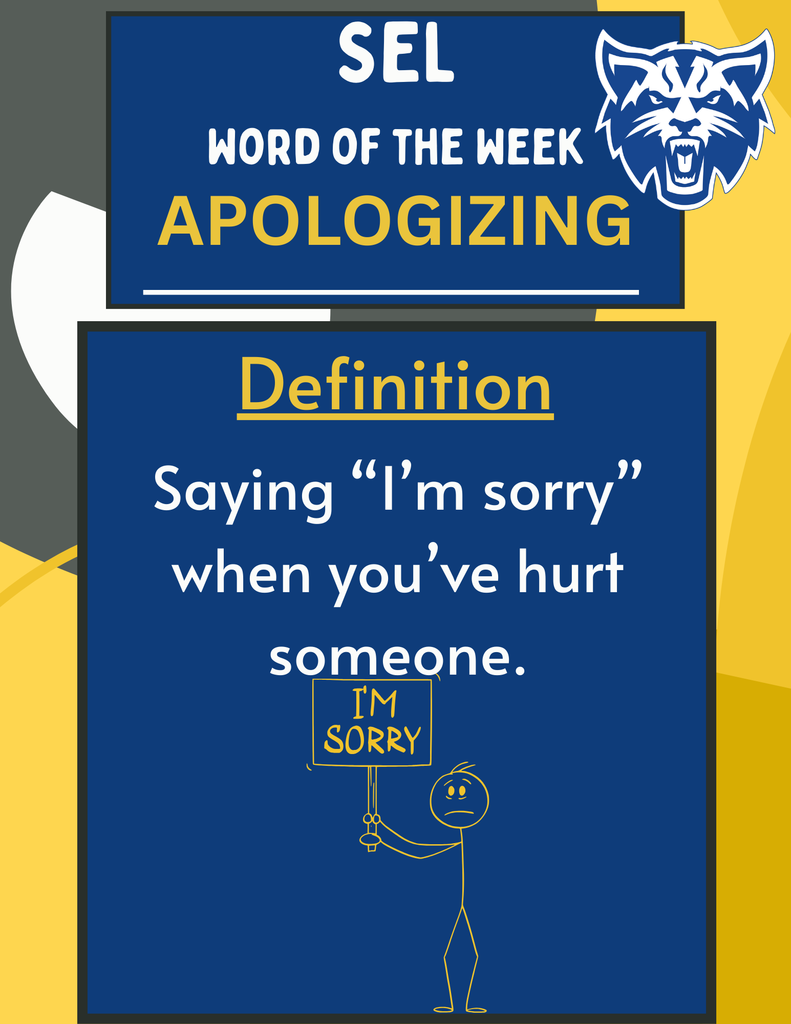 SEL Word of the Week - APOLOGIZING