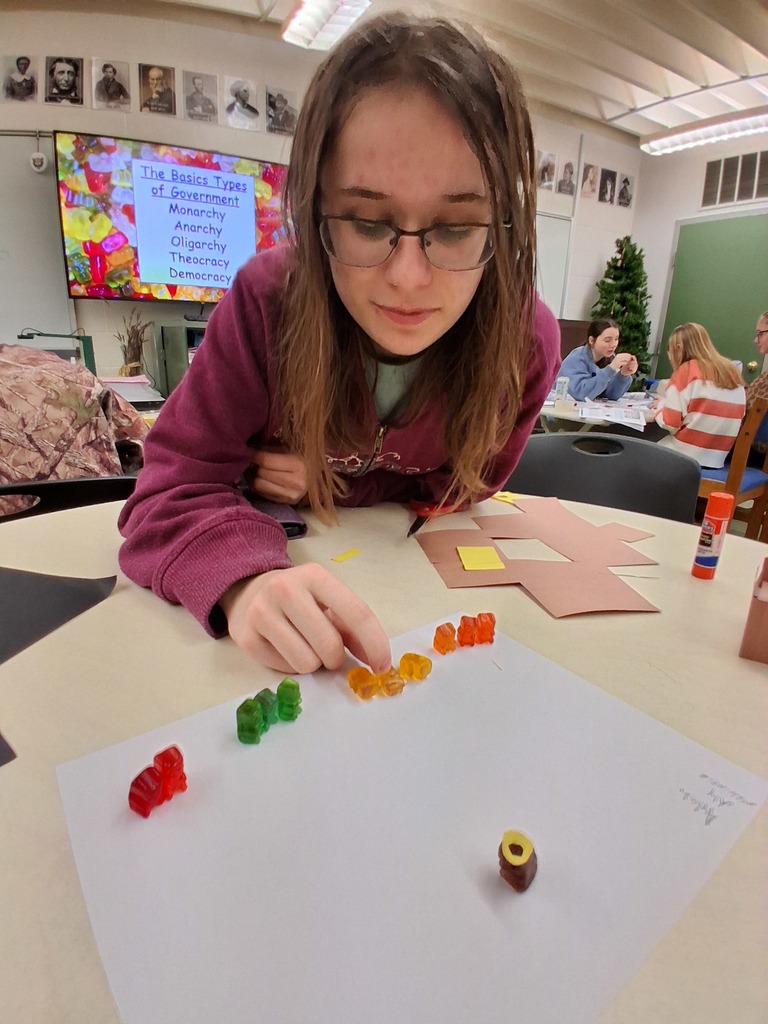 students make gummy bear governments