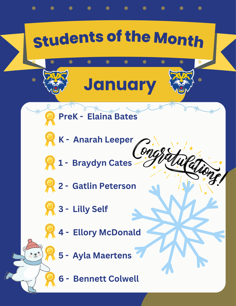 January Students of the Month