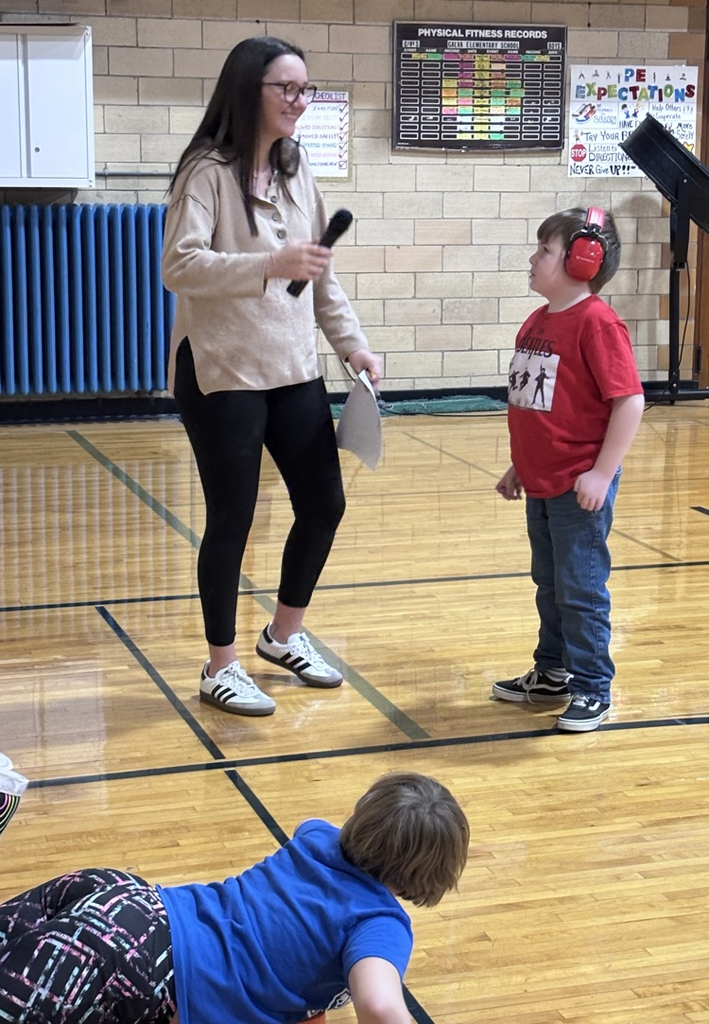 teacher with a microphone