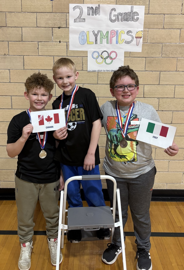 students with medals