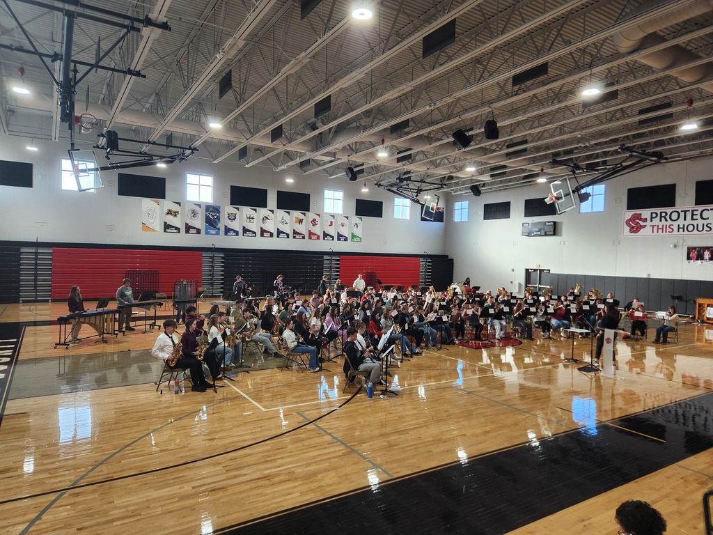 LTC High School honor band rehearsing