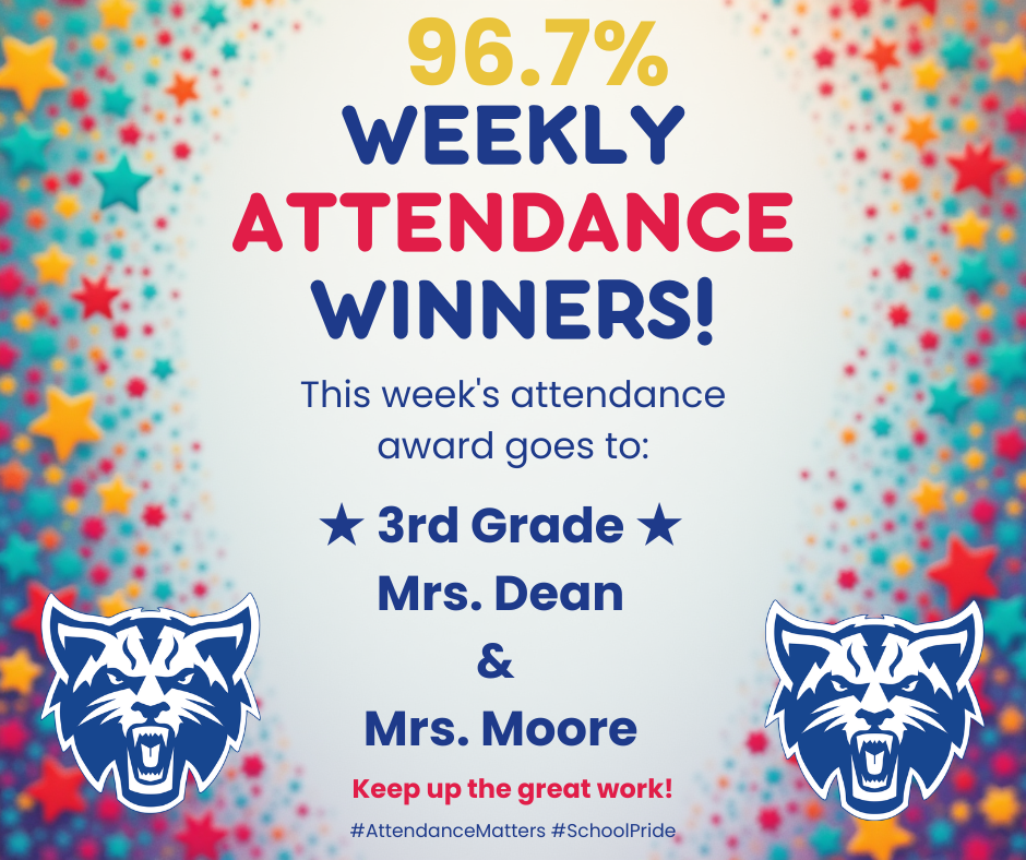 Attendance Winners - 3rd Grade