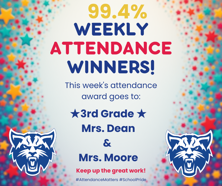 Attendance Winners - 3rd Grade